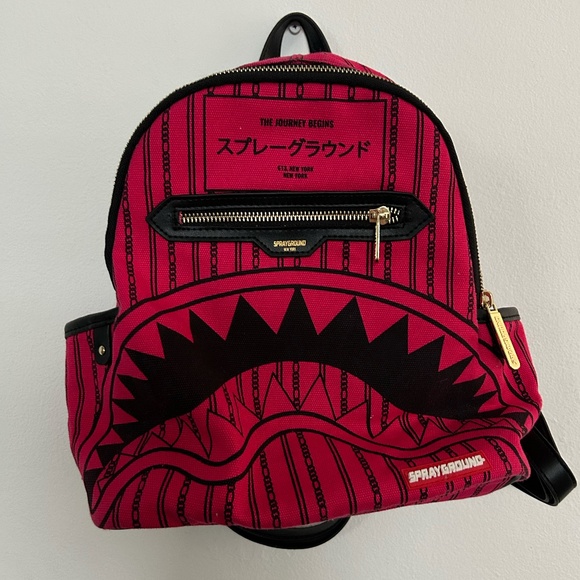 Sprayground limited Edition Pink Reverse Sharks in Paris - Picture 1 of 3